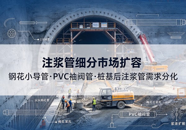 汕头注浆管细分市场扩容，隧道钢花小导管、PVC 袖阀管、桩基后注浆管需求分化